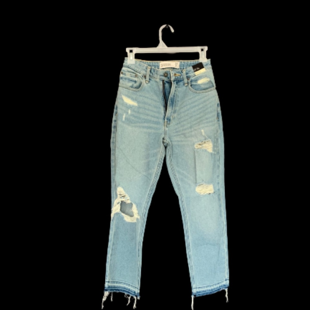 Abercrombie & Fitch Curve Love Mom Jean High Rise - size 25/0s